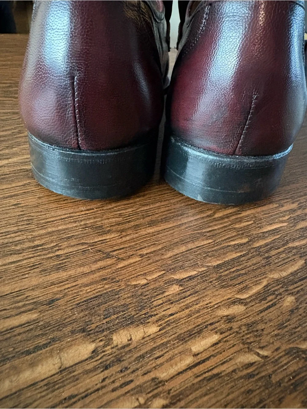 Florsheim Men's Burgundy Leather Penny Loafers